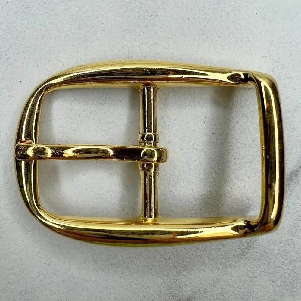 Vintage Gold Tone Simple Basic Belt Buckle for up to 1 Inch Belt